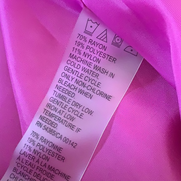 NWOT machine washable pink shimmery blazer - Picture 6 of 6